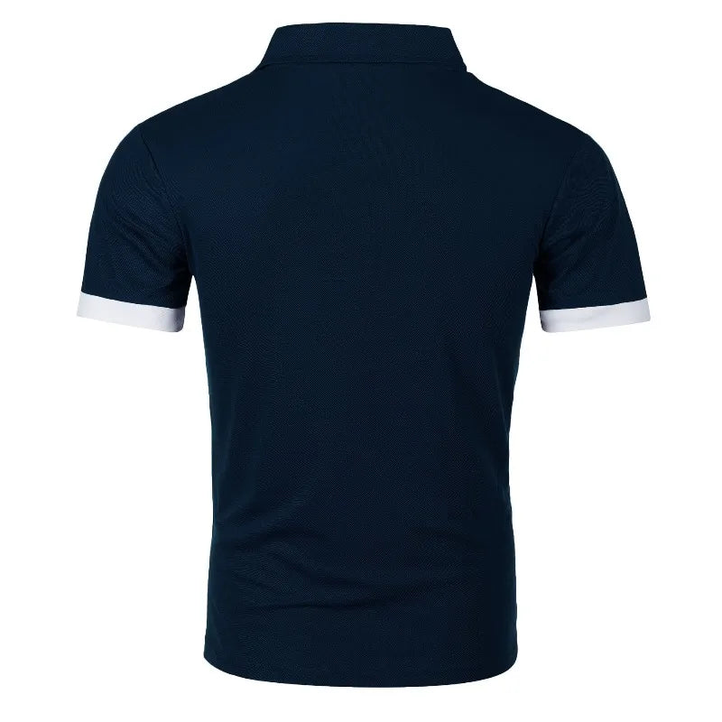 Summer Polo Tee Shirts Men's Short Sleeve Quick Dry T-shirt Breathable Work Shirt Fishing Hiking Golf Polos Top Man