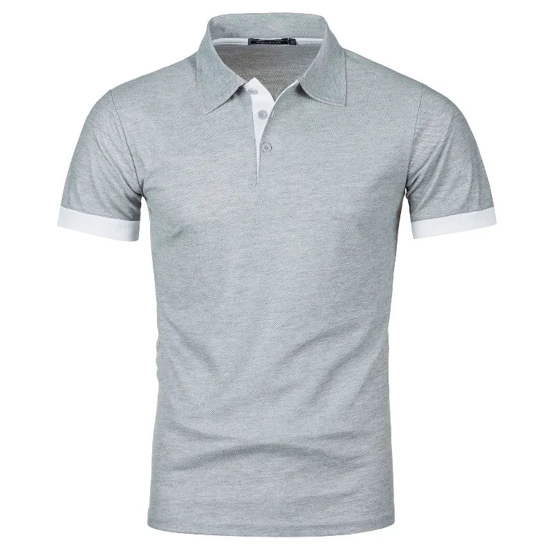 Summer Polo Tee Shirts Men's Short Sleeve Quick Dry T-shirt Breathable Work Shirt Fishing Hiking Golf Polos Top Man