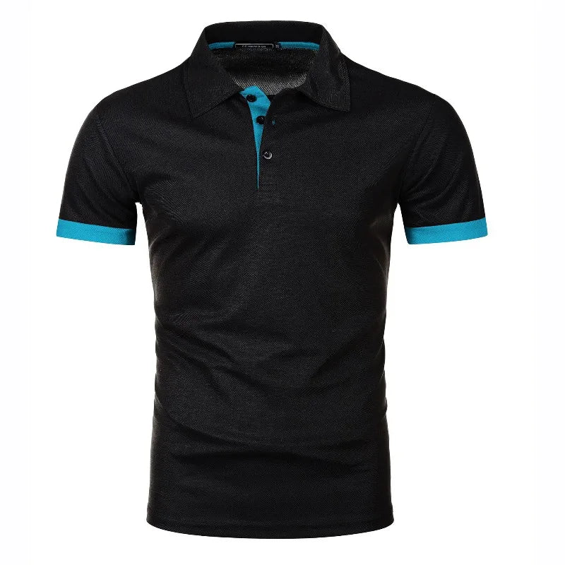 Summer Polo Tee Shirts Men's Short Sleeve Quick Dry T-shirt Breathable Work Shirt Fishing Hiking Golf Polos Top Man