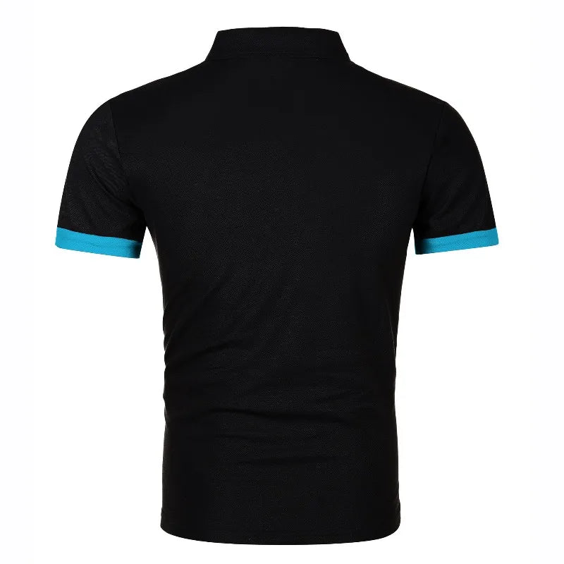 Summer Polo Tee Shirts Men's Short Sleeve Quick Dry T-shirt Breathable Work Shirt Fishing Hiking Golf Polos Top Man