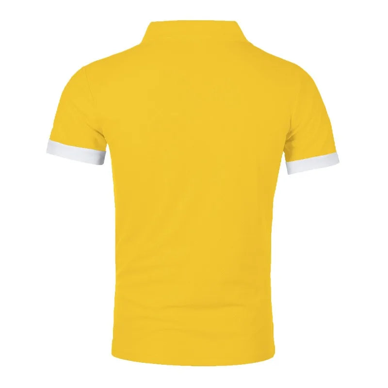Summer Polo Tee Shirts Men's Short Sleeve Quick Dry T-shirt Breathable Work Shirt Fishing Hiking Golf Polos Top Man