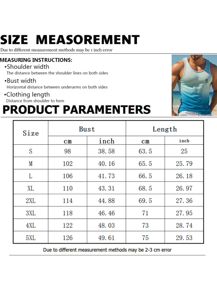 New Men's Outdoor Casual T-Shirt Gym Exercise Sleeveless Shirt Mens Summer Loose Undershirt Running Vest Fashion Casual Clothing