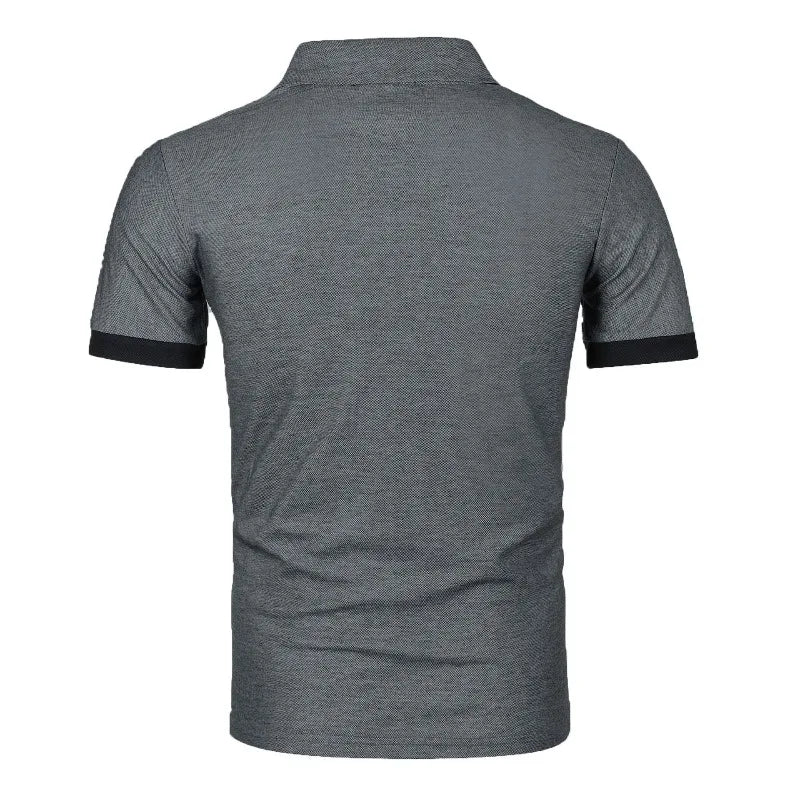 Summer Polo Tee Shirts Men's Short Sleeve Quick Dry T-shirt Breathable Work Shirt Fishing Hiking Golf Polos Top Man