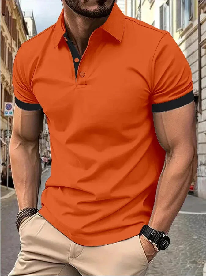 Summer Polo Tee Shirts Men's Short Sleeve Quick Dry T-shirt Breathable Work Shirt Fishing Hiking Golf Polos Top Man
