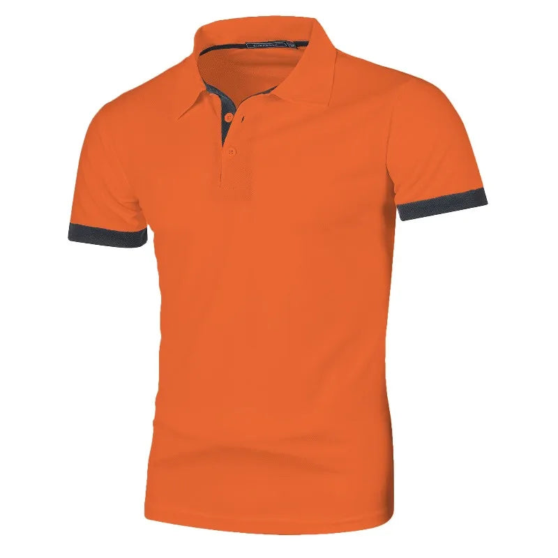 Summer Polo Tee Shirts Men's Short Sleeve Quick Dry T-shirt Breathable Work Shirt Fishing Hiking Golf Polos Top Man