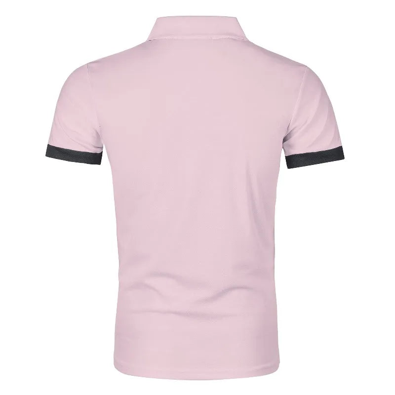 Summer Polo Tee Shirts Men's Short Sleeve Quick Dry T-shirt Breathable Work Shirt Fishing Hiking Golf Polos Top Man