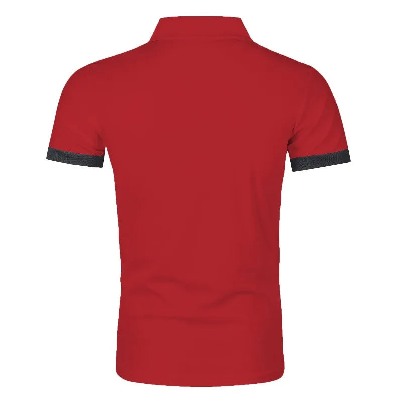 Summer Polo Tee Shirts Men's Short Sleeve Quick Dry T-shirt Breathable Work Shirt Fishing Hiking Golf Polos Top Man