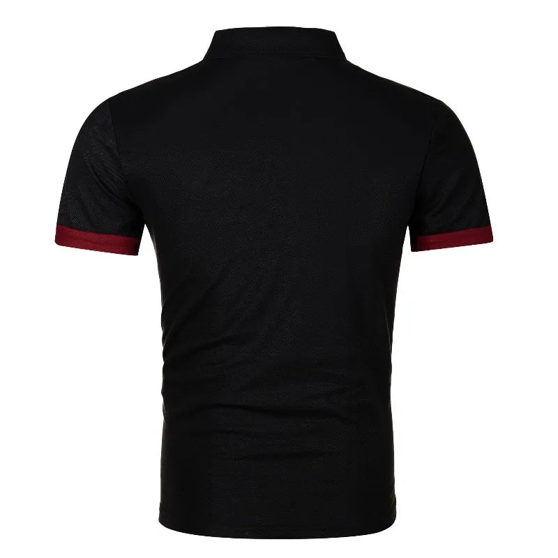 Summer Polo Tee Shirts Men's Short Sleeve Quick Dry T-shirt Breathable Work Shirt Fishing Hiking Golf Polos Top Man