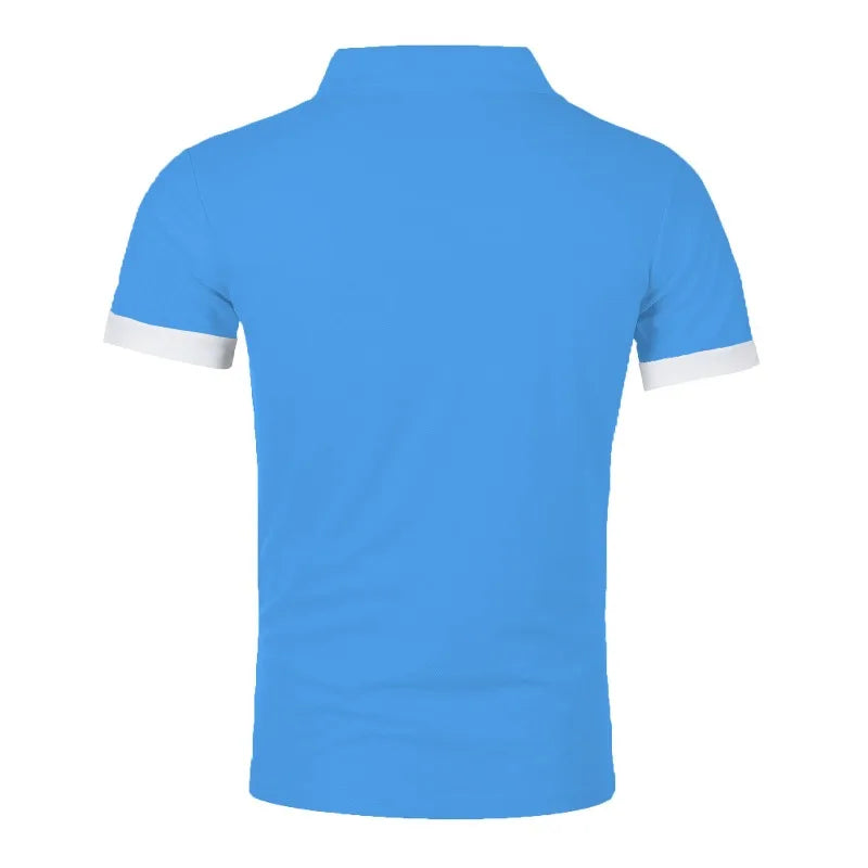 Summer Polo Tee Shirts Men's Short Sleeve Quick Dry T-shirt Breathable Work Shirt Fishing Hiking Golf Polos Top Man