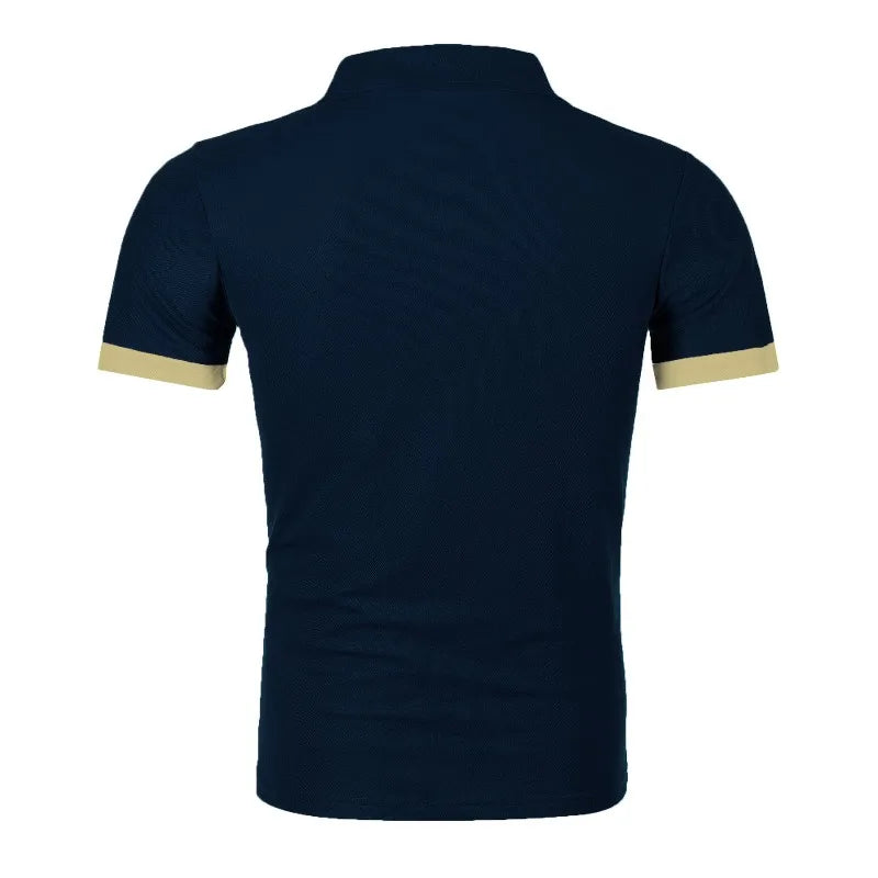 Summer Polo Tee Shirts Men's Short Sleeve Quick Dry T-shirt Breathable Work Shirt Fishing Hiking Golf Polos Top Man